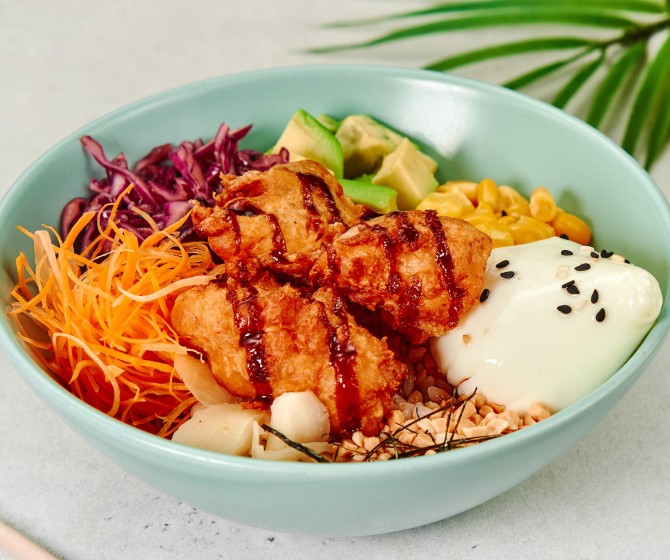 Поке с курицей терияки STANDARD